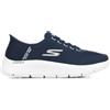 Skechers Uomo Go Walk Flex NETRO Scarpe da Allenamento, Navy Textile/White Trim, 43 EU