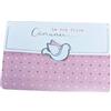 LINA OFFICINE GRAFICHE CREATIVE Biglietto Auguri Comunione Bambina - Portasoldi, con Etichetta Chiudi Busta, 11 x 16 cm 56-557