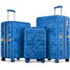Sea choice Set Valigie 3 Rigide Espandibili 100% RPO Set Trolley Policarbonato Ultra Leggera Valigia con Chiusura TSA e 4 Ruote, camuffamento