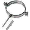 Collare Fermatubo Leggero in Acciaio Inox per Canne Fumarie 100 mm 100 mm