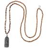 KELITCH Collane con Ciondolo Buddha Collane con Perline in Pietra Naturale Collane Fatte A Mano con Fili A Catena Lunga Gioielli per Le Donne