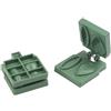 Generic 2-in-1 Esca Former per stampo 3pcs per pasta morbida 2-in-1 Bait Ex | Crea esche di dimensioni uniformi, ideale per trote, funziona con esche morbide e pasta, materiale PP, colore verde