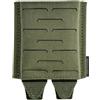ZJIEYU Portacaricatore Tattico, Modello Molle Singolo con Apertura Superiore | Pannello frontale tagliato al laser, design a sgancio rapido, con clip in plastica a molla di tipo K integrate