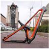 BSFHQS Telaio per Mountain Bike 27.5 29er DH Enduro S/M/L/XL in Carbonio Telaio A Coda Morbida A Sospensione Completa con Ammortizzatore ad Aria da 230mm Boost 12 * 148mm ASSE