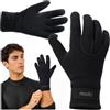 molti Guanti in neoprene da 3 mm per bagni di ghiaccio e sport acquatici, guanti termici unisex (nero, S)