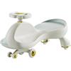JUSKAQZYI Auto altalena con ruote lampeggianti, luce musicale, antiribaltamento | Giocattolo cavalcabile con auto Wiggle for bambini, ragazzi e ragazze 3+ bicicletta