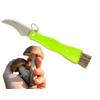 ARMERIAONLINE SINCE 1999 Coltello Funghi con Spazzola Coltello per Raccolta Funghi Porcini cardoncelli Tartufo con Lama in Acciaio Inox con Custodia