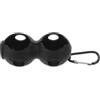 PLAFOPE Porta Palline da Golf Doppio in Silicone Nero con Moschettone | Custodia Portatile per Golf, Accesso Rapido e Presa Salda, con Manicotto Protettivo e Clip