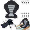 MeLtor Seggiolino SUP, Ammortizzazione Morbida Seduta SUP, Tasca Rimovibile Accessori per SUP Comfort per Lunghe Percorrenze