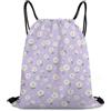 Morbuy 35x42cm Sacca Sportiva Impermeabile Zaino a Sacco (Viola) | Zaino Traspirante Stampa a Margherite, Leggero Grande Capacità Coulisse Sportivo, per Palestra, Scuola, Viaggi, Uomo Donna