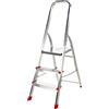 AgriEuro Premium Scalandrino in alluminio con cavalletto Alice 3, 3 gradini, 1.27 m - Altezza stimata operativa 1.66 m