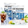 Generic Detergente anticalcare per macchina del ghiaccio, 12 pastiglie portatili per macchina del ghiaccio, pulizia profonda in 30 minuti, aiuta a rimuovere l'accumulo di minerali di acqua dura per un gusto