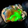 OPAL EMPIRE Opale Naturale Fire Opal Grezzo Nero Etiopico 15,8Ct 20x16mm 1Pz