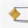 Sparkling Fancy Diamonds Diamante Naturale Grezzo Forma Cubo Tiny 0.13ct Fancy Sparkling