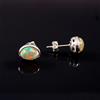 925 Sterling Silver Naturale Etiope Opale Ovale Gemma Cabs 925 Sterling Silver Tiny Bottone