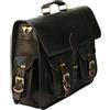 Fatto a mano Borsa A Tracolla Da Uomo In Pelle Nera Fatta A Mano 18" Per Laptop E Viaggio