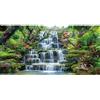 MIRRORANG 61x41cm Cascata Acquario Sfondo Foresta Parco Verde Piante Tropicali Acquario Sfondo Rettile Habitat Sfondo Vinile