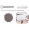 Générique Kit di pulizia per fontana per gatti - Collezione di spazzole flessibili, spugna morbida | Pratico dispenser di acqua, set di toelettatura con supporto per la pulizia a tubo stretto per il lavoro di