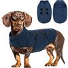 PUZAUKAL Maglione Cane Pile, Morbido Cappottino Cane Taglia Piccola Media | Caldo Maglioncino Per Cani E Gatti, Cappotto Pile Cani Taglia Grande, Gilet Bassotto Chihuahua Barboncino, Navy cationico S