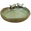 Generic Vasca per uccelli in ceramica per esterni, vaschetta per uccelli da giardino e bevitore di fauna selvatica, contenitore versatile con finitura vintage per giardino, acquario, cortile, decorazione per