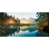 MIRRORANG 180x61cm Natura Paesaggio Acquario Sfondo Fiume Montagna Autunno Paesaggio Acquario Sfondo Vinile
