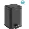 HAK Sapho Gedy Accessori bagno - Cestino 5 l, Soft Close, nero opaco 230914