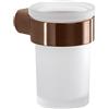 HAK PIRENEI: bicchiere/vaso per il dentifricio, vetro opaco, rame opaco