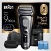 Braun Pro SensoAdapt, rasoio elettrico serie 9 PRO+, centro multifunzione SmartCare 6in1, modello 9697CC, colore argento, Braun