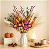 Gulxwis 75 Pezzi Bouquet di Fiori Secchi Decorativi, Fiori Secchi Naturali Decori Autunnali Erba di Pampa Essiccata per Matrimoni, Camera da Letto, Soggiorni e Decorazioni da Tavolo in Stile Bohémien