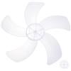 sourcing map Lame di ricambio in plastica (40,6 cm, trasparente), 5 foglie con copertura per dado, pale universali per ventole da tavolo, piedistallo, modelli in piedi