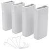 Spetebo Umidificatore quadrato in ceramica per radiatori, set da 4 pezzi - 20 x 9 cm - Evaporatore d'acqua da appendere ai radiatori - Umidificatore universale per ambienti acqua evaporatore senza fili