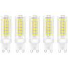 Jiotouhu Lampadine LED G9, 9 W (equivalenti a 90 W), bianco freddo (6000 K), AC85-265 V, senza sfarfallio, non dimmerabile, 900 lumen, IRC>80, confezione da 6 (bianco freddo, 9 W)