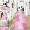 ZUZEKU - Tappeto/passatoia da cucina/corridoio astratto, lavabile, antiscivolo, in poliestere, venduto al metro, personalizzabile, rosa, 50 x 80 cm, per cucina, corridoio, camera da letto, sala da