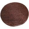 Inzopo Tappeto Microfibra Bagno Assorbente Antiscivolo Rotondo Complimenti Decorazione Casa 60 cm caffè