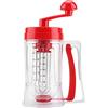 Kelepu Dispenser di Pastella, 800ml Distributore di Pasta per Torte con Coperchio e Scala Dispenser di Imbuto Separatore di Pastella Strumento Fai da Te per Torte, Muffin, Waffle, Pancake
