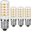 Brantoo E14 Lampadine LED a Candela 3W Equivalenti a 40W Lampadine Alogene, Bianco Caldo 3000K,E14 Piccole Vite Edison per Cappa Aspirante Congelatore, No Flicker, No Dimmerabile, AC 220-240V, Confezione da 4