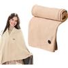 GZWY Coperta elettrica con batteria, coperta elettrica con spegnimento automatico, riscaldamento rapido, 150 x 80 cm, coperta termica con 3 riscaldatori, cuscino termico portatile per ufficio, campeggio