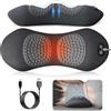 ATLETHIOLOG Massaggiatore Lombare 3-in-1 | Massaggiatore Elettrico Ergonomico con Calore, Vibrazione, Sollevamento Trazione, Dispositivo di Massaggio per la Schiena, Utilizzo Domestico, Ufficio e Auto