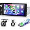 Hodozzy Autoradio DAB 1 DIN con CarPlay e Android Auto Wireless, AM/FM
