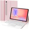 FOGARI Per Samsung Galaxy Tab S10 Lite/S10 FE/S9 FE 10.9 Pollici Cover Tastiera | Custodia Tastiera Bluetooth Rimovibile con Touchpad per Ufficio/Studio/Scrittura, Keyboard Wireless Portatile, Rosa