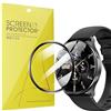 Lamshaw Compatibile con Blackview/IOWODO W40 1,43 Pollici Smart Watch Pellicola di Protezione,3D Copertura Completa Pellicola Protettiva Schermo HD Ultra Trasparente (3 Pacchetti)