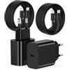 LumFocus Cavo di ricarica per iPhone, caricatore USB C da 25 W per iPhone 14 13 12 | [Certificato MFi] per caricabatterie rapido Apple con cavo USB C a Lightning da 2 m + 2 m, per iPhone Xs Xr X 8 7 Plus iPad