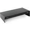 TOOQ TQMR0124 - Supporto per monitor/laptop con 3 porte USB 2.0, Nero