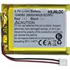 HXJNLDC Batteria ricaricabile al polimero di litio CC 3.7V 2600mAh 104050, adatta per prodotti elettronici fai da te 3.7-5V con sostituzione della batteria a 2 fili incorporata e luci LED