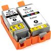 ESMONLINE Set di 2 cartucce compatibili come ricambio per PG 35 CL 36 PIXMA TR 150 150WB iP 100 100WB 110 110WB Mini 260 320