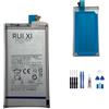 RUI XI Batteria compatibile per Samsung Galaxy S10 S10 X SM-G9730 G973F G973U G973W G9730 3400mAh EB-BG973ABU Batteria