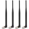 TREADALT-TEC 4X Wireless Microfono Ricevitore Antenne BNC Maschio Antenna UHF 400MHz-960MHz (confezione da 4) per Sistema Microfono Wireless Microfono Ricevitore Telecomando Digital Audio Tuner UHF Ham Radio