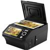 DigitPro Scanner multifunzione per foto, diapositive e negativi, LCD 5 | Convierte películas de 35mm/110mm en imágenes de 22MP, incluye tarjeta SD de 8GB