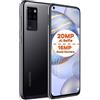OUKITEL Cellulari Offerte OUKITEL C21, Android 10 Smartphone Dual SIM, Selfie AI 20 MP + Fotocamera Quattro 16 MP, 6,4'' FHD+ Vista Completa, Octa-Core 4GB+64GB, Face ID,Impronta Digitale Type-C GPS Nero