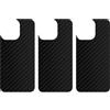 apgo BACK SKIN Film Pellicola protettiva Protezione Posteriore per Apple iPhone 14 Pro, skin sticker film foil vinyl Carbon Nero